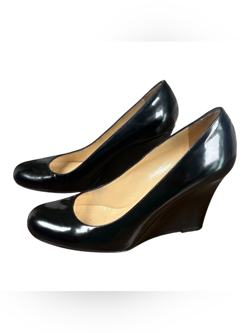 KATE SPADE NEW YORK AUTH $399
Women's Black Patent Leather Amory
Wedge Pump 5.5 - Picture 2 of 13